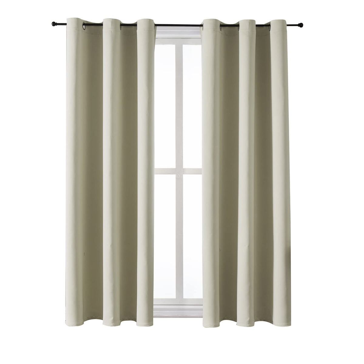 ChrisDowa Blackout Curtains for Bedroom and Living Room 63 Inches Long