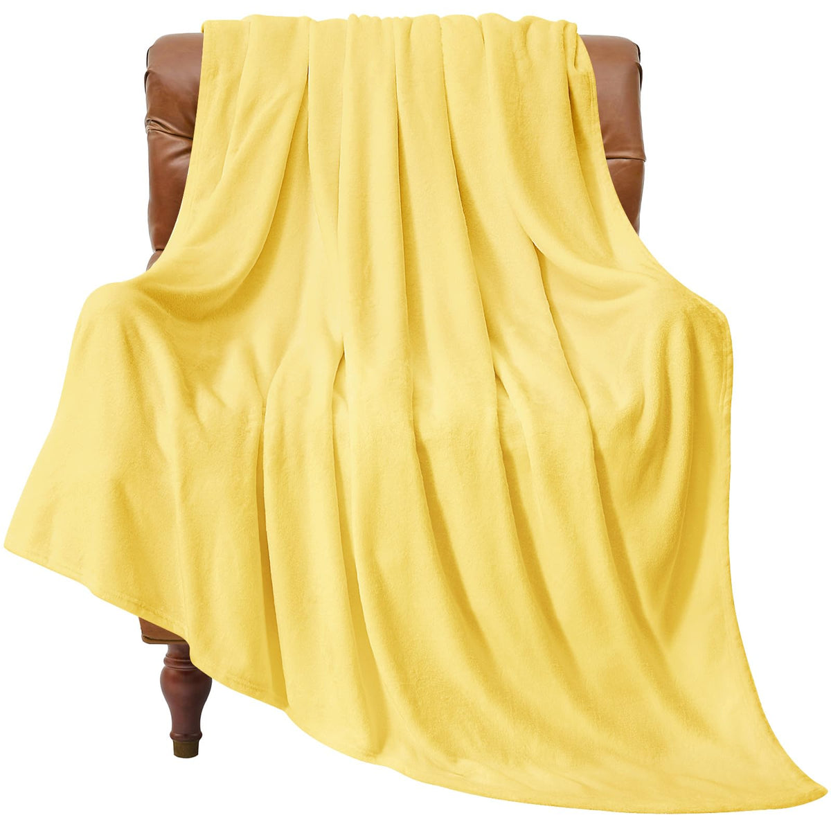 BEDELITE Fleece Blanket Soft Plush Throw for Couch Black 50"x60"
