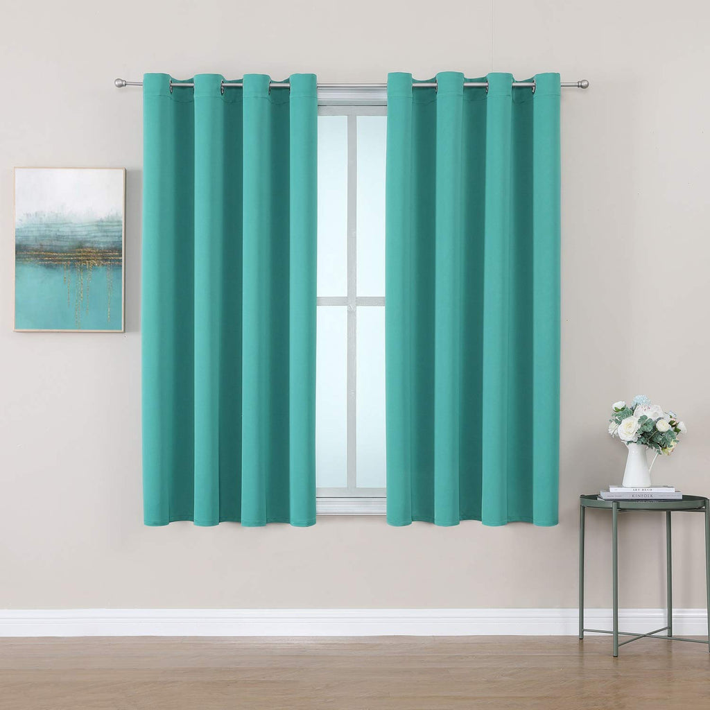 ChrisDowa Blackout Curtains for Bedroom and Living Room 63 Inches Long