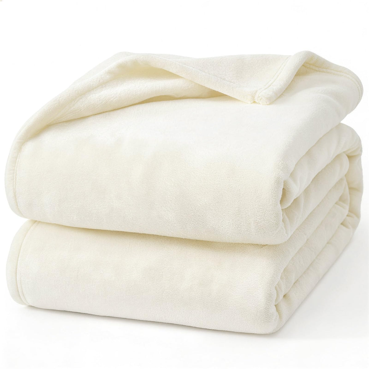 Hansleep Queen Grey Fleece Blanket, Soft Flannel Bed Blanket