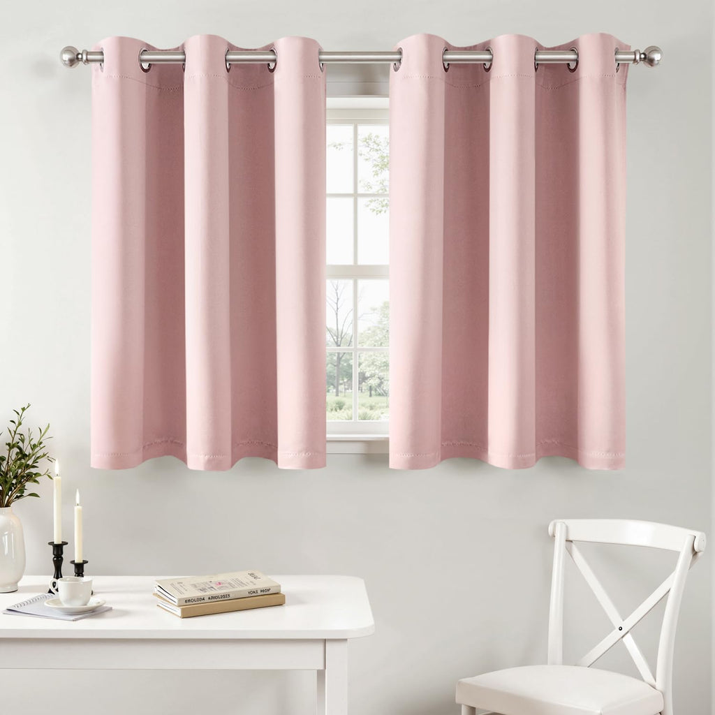 MIULEE Blackout Curtains for Bedroom 2 Panels 40 x 84 Inch Long Black