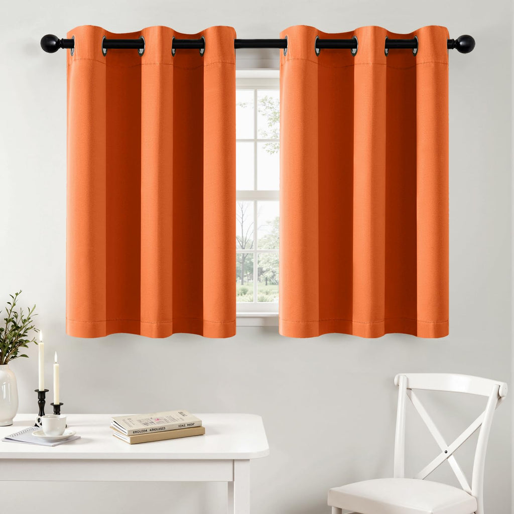 MIULEE Blackout Curtains for Bedroom 2 Panels 40 x 84 Inch Long Black
