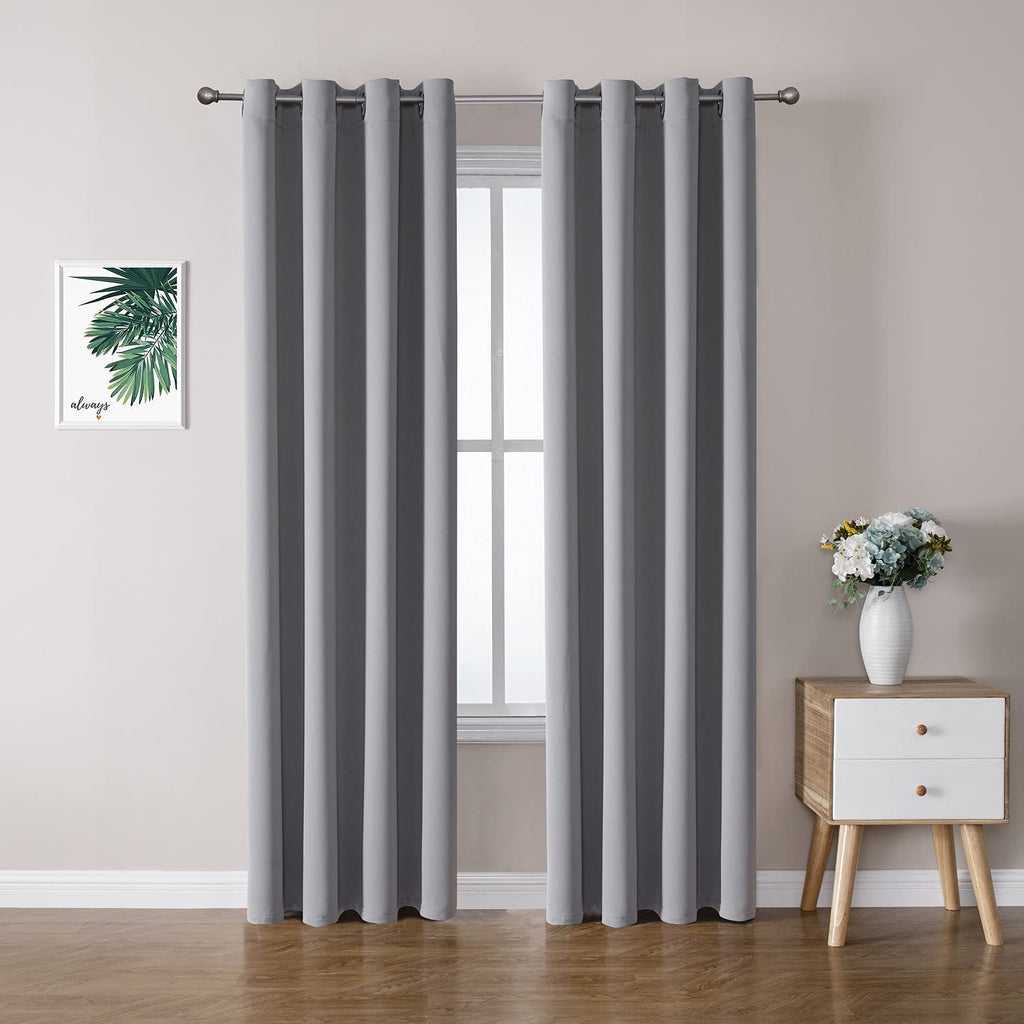 ChrisDowa Blackout Curtains for Bedroom and Living Room 63 Inches Long