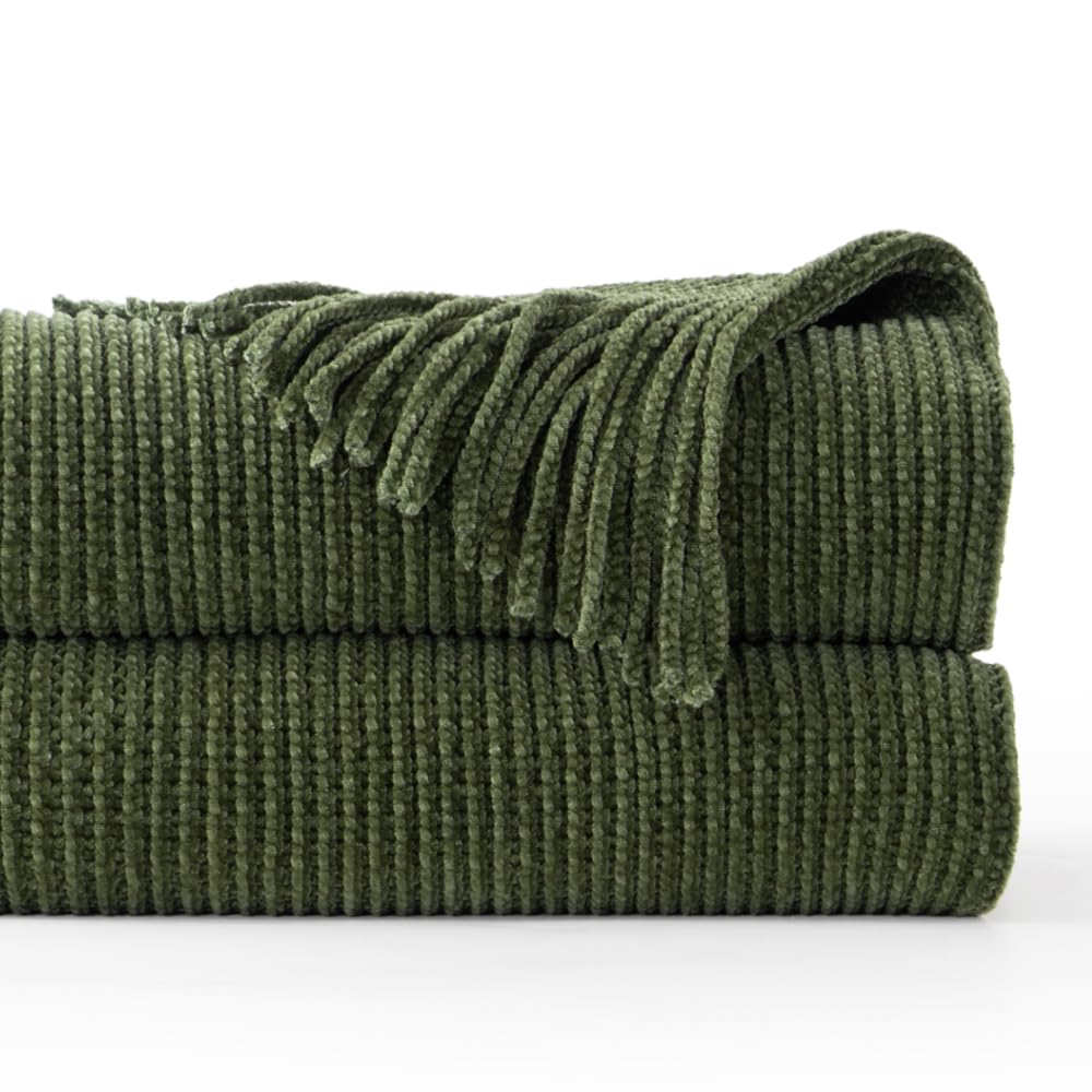 BATTILO HOME Rust Throw Blanket for Couch, 50"x60"