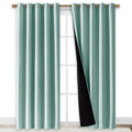 NICETOWN 100% Blackout Curtain 54 inches Long, Double-Deck Completely Blackout Window Treatment Thermal Insulated Lined Drape for Small Window (White, 1 PC, 52 inches Width Each Panel)