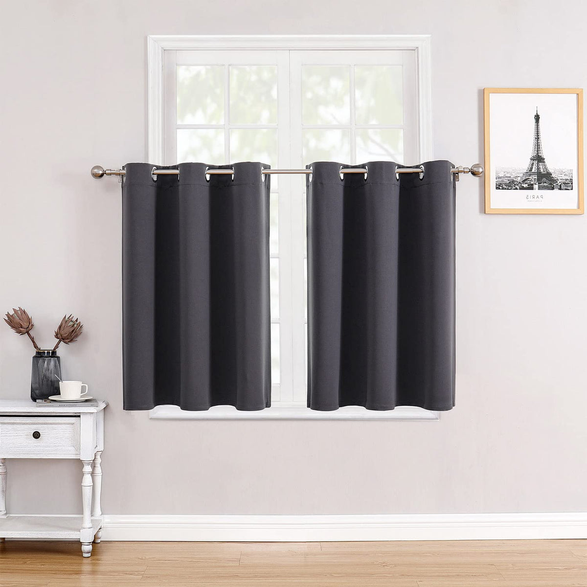 ChrisDowa Blackout Curtains for Bedroom and Living Room 63 Inches Long