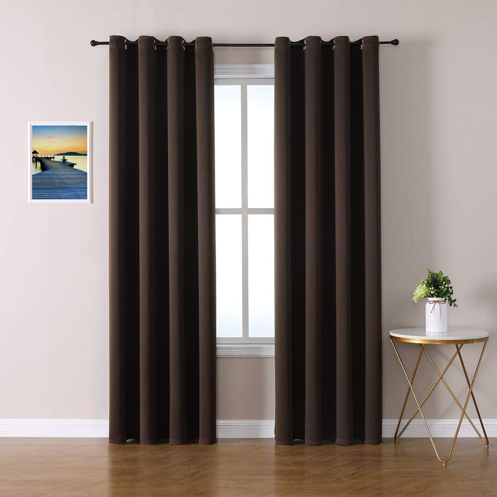 ChrisDowa Blackout Curtains for Bedroom and Living Room 63 Inches Long