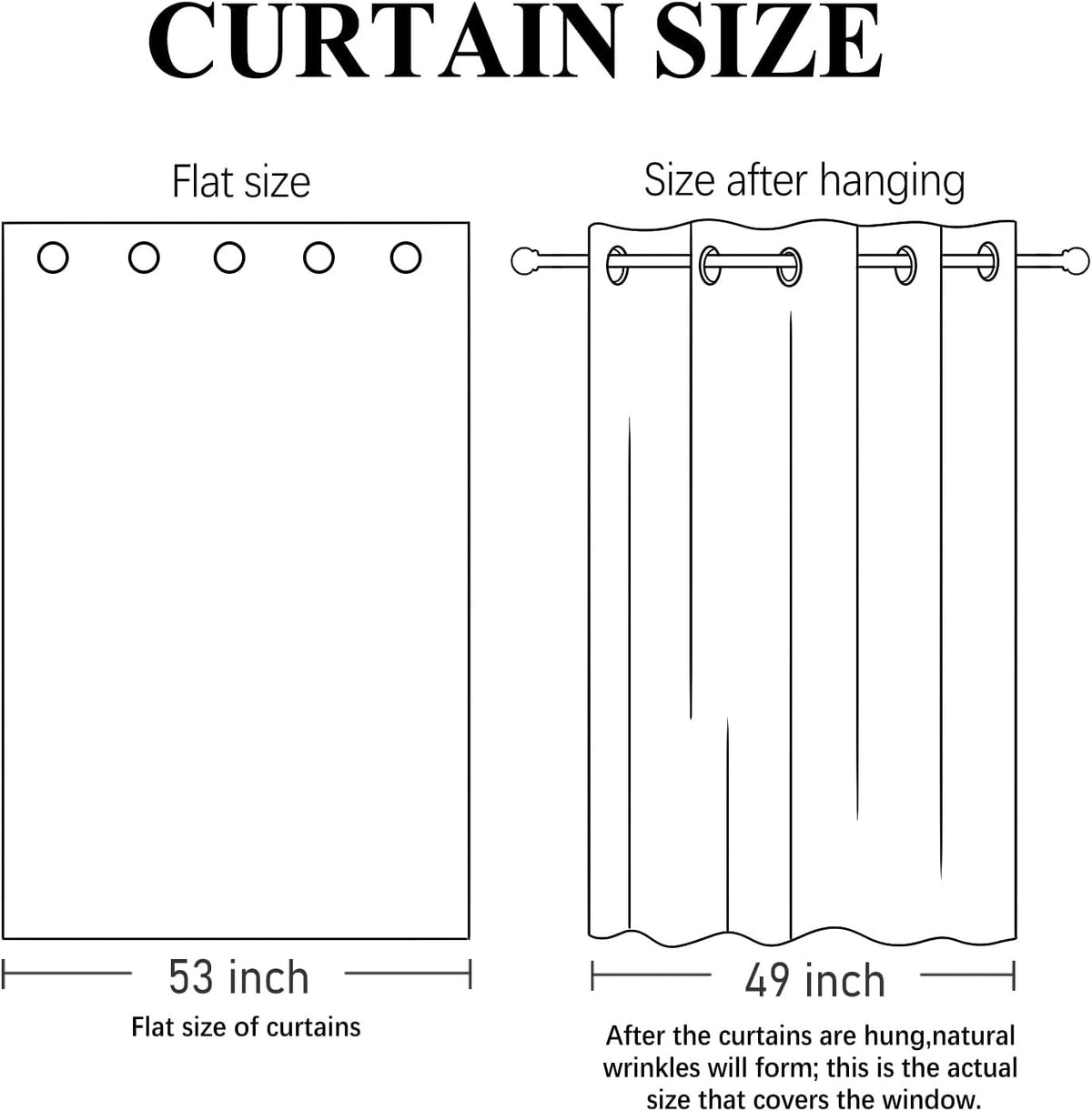 ISAENNE Designer French Linen Printed Curtains,2 Panels,71"x53"-Cornucopi