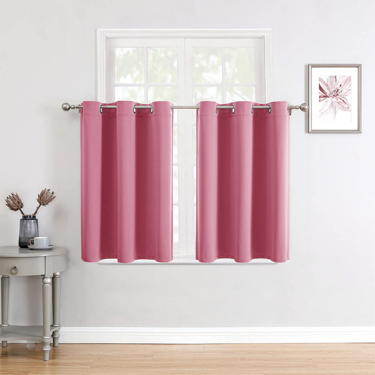ChrisDowa Blackout Curtains for Bedroom and Living Room 63 Inches Long
