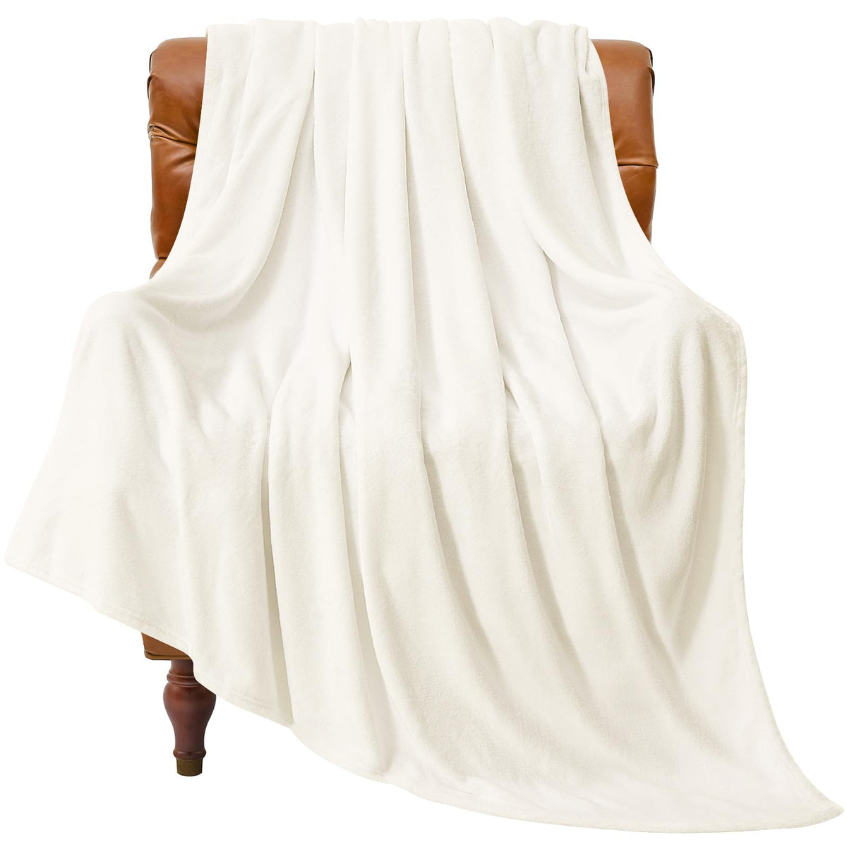 BEDELITE Fleece Blanket Soft Plush Throw for Couch Black 50"x60"