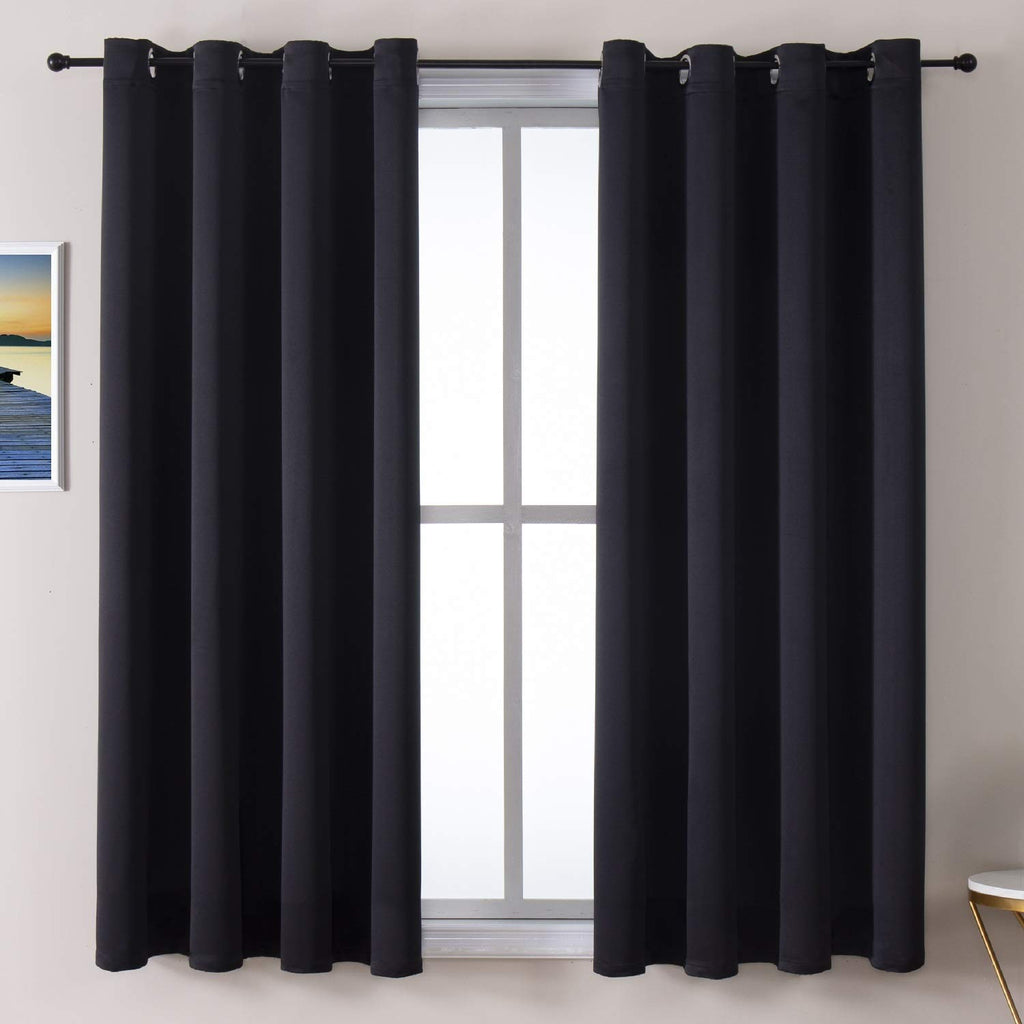 ChrisDowa Blackout Curtains for Bedroom and Living Room 63 Inches Long