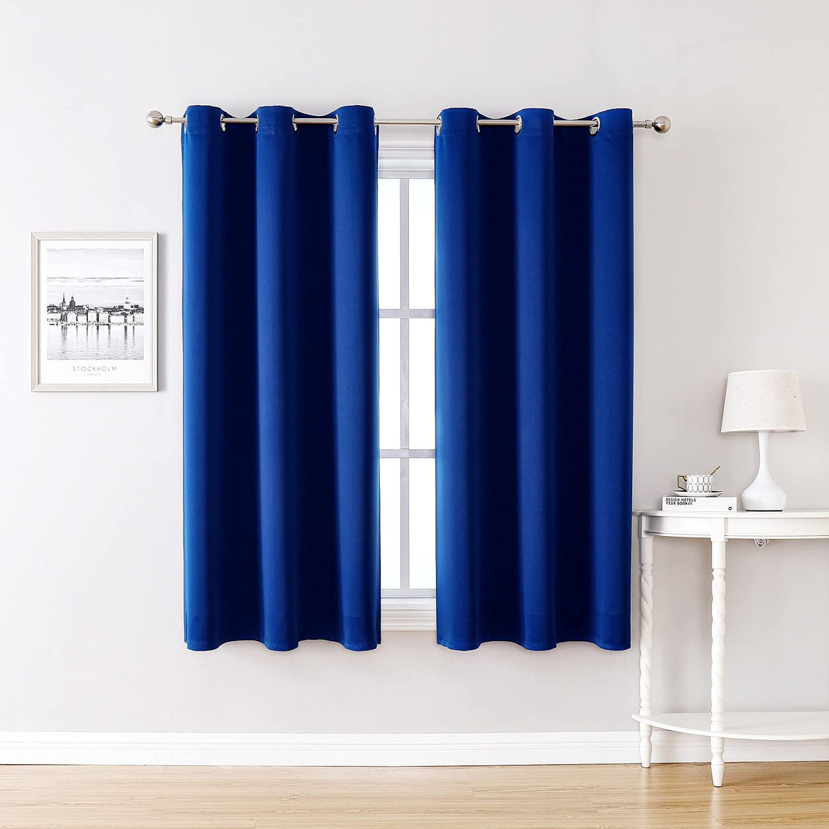 ChrisDowa Blackout Curtains for Bedroom and Living Room 63 Inches Long