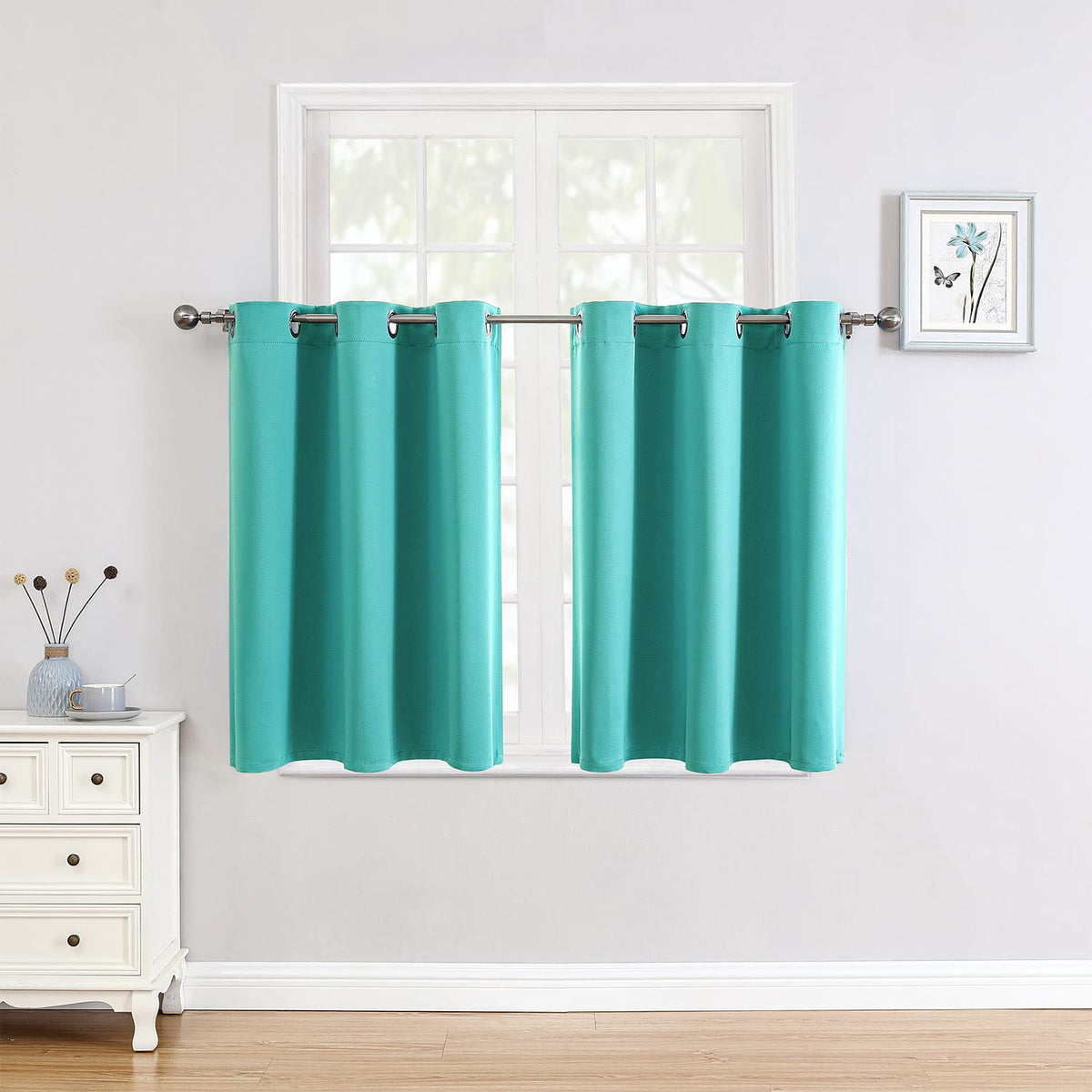 ChrisDowa Blackout Curtains for Bedroom and Living Room 63 Inches Long