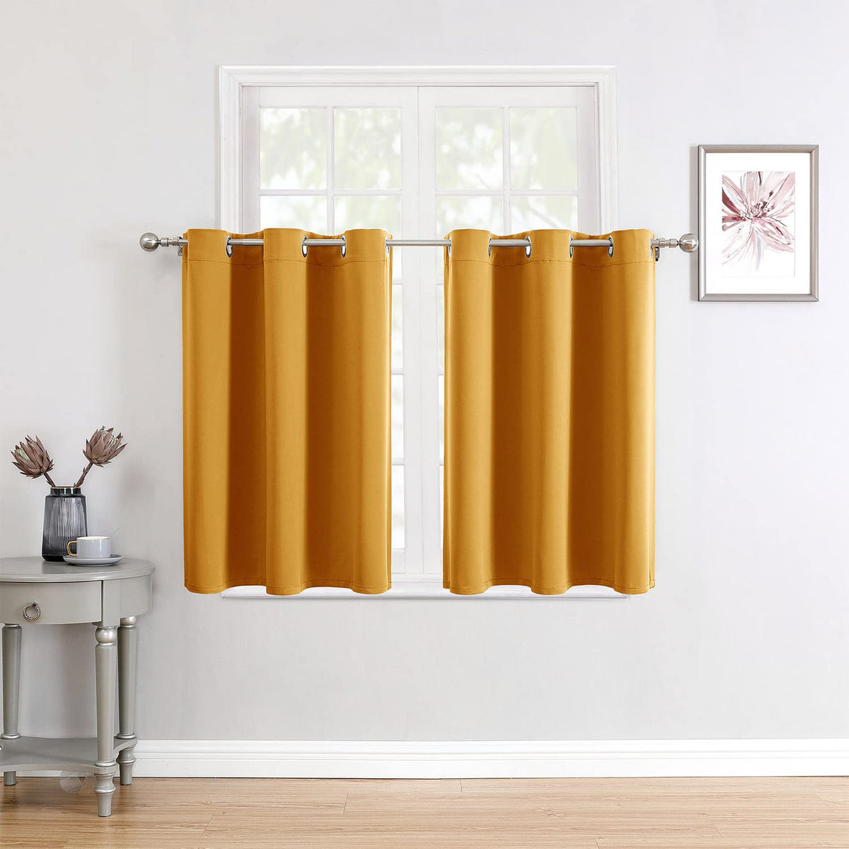 ChrisDowa Blackout Curtains for Bedroom and Living Room 63 Inches Long