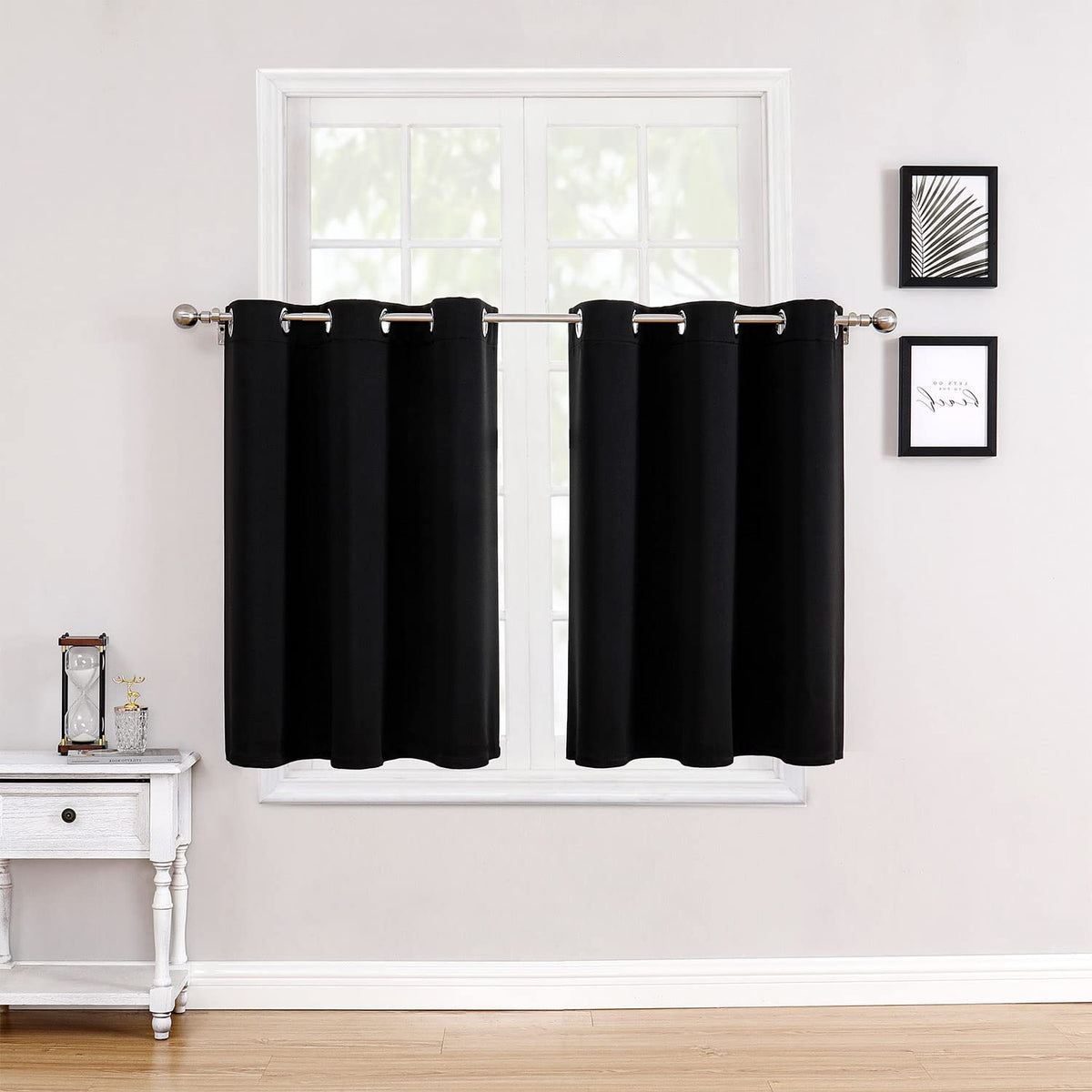 ChrisDowa Blackout Curtains for Bedroom and Living Room 63 Inches Long