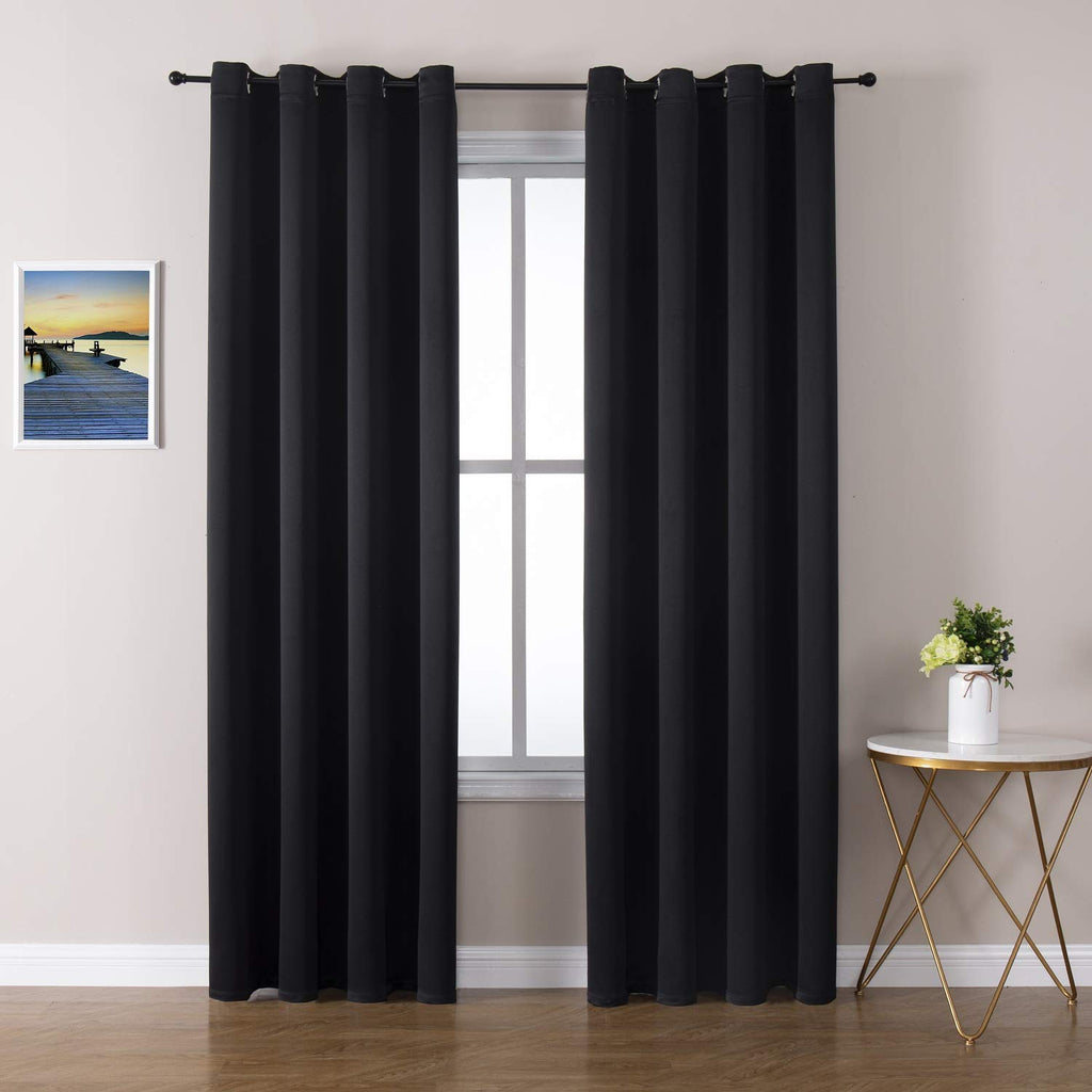 ChrisDowa Blackout Curtains for Bedroom and Living Room 63 Inches Long