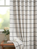 THREE GIRLS Plaid Pinch Pleated Curtains - Modern Luxury Linen Buffalo Blackout Drapes, Thermal Insulated Double Layer Window Panels for Living Room Bedroom, 120 Inches Long Brown 2 Panels Set