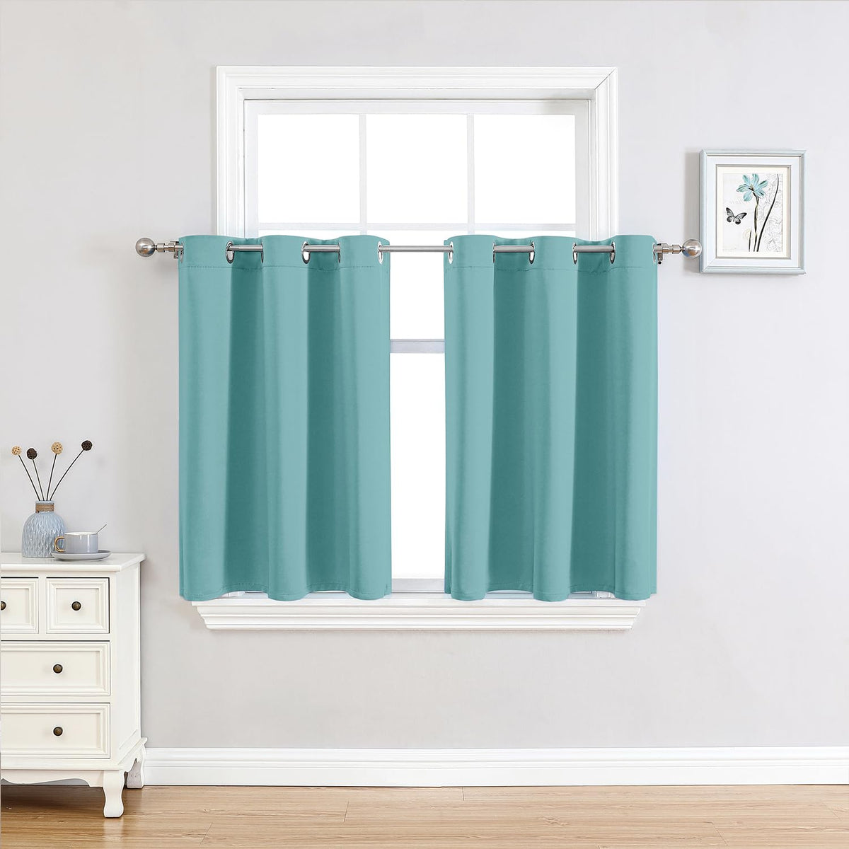ChrisDowa Blackout Curtains for Bedroom and Living Room 63 Inches Long