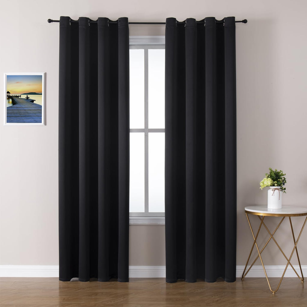 ChrisDowa Blackout Curtains for Bedroom and Living Room 63 Inches Long