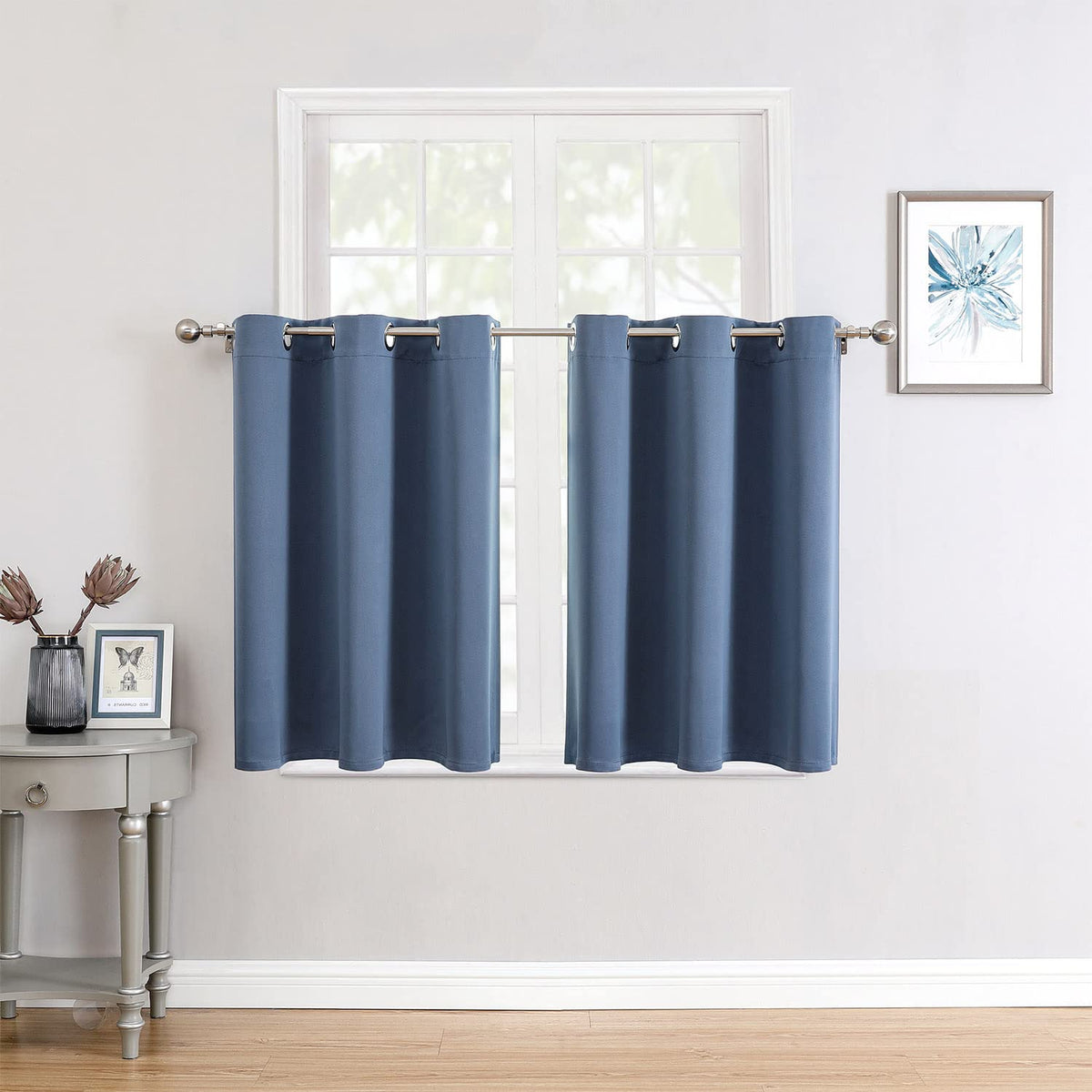 ChrisDowa Blackout Curtains for Bedroom and Living Room 63 Inches Long