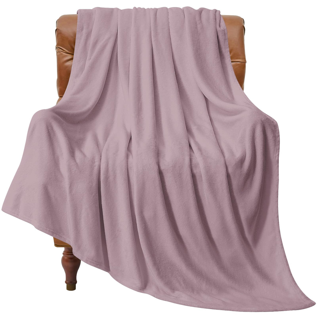 BEDELITE Fleece Blanket Soft Plush Throw for Couch Black 50"x60"