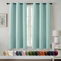 MIULEE Blackout Curtains for Bedroom 2 Panels 40 x 84 Inch Long Black