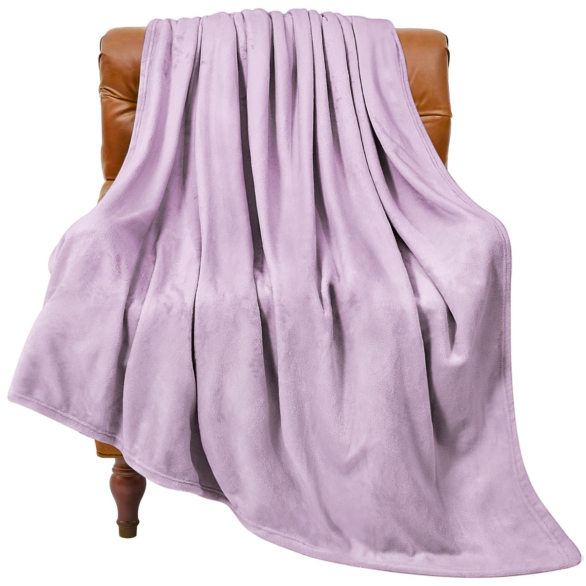 BEDELITE Fleece Blanket Soft Plush Throw for Couch Black 50"x60"