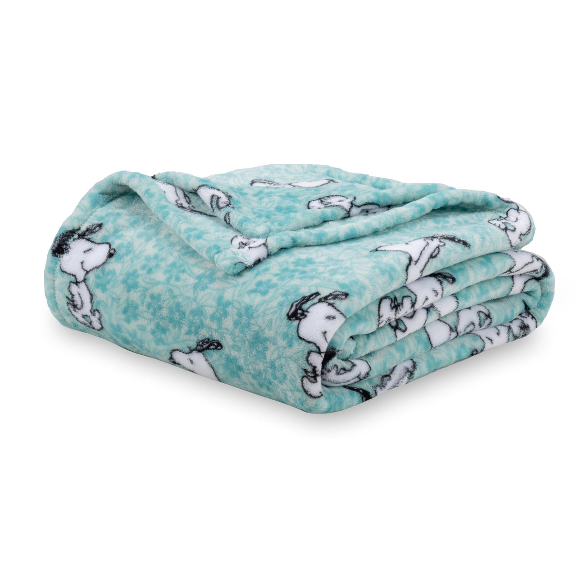 Berkshire Blanket Peanuts® VelvetLoft® Cute Character Snoopy Plush Throw Blanket,Peanuts Poses and Paws Grey,Throw 55 in x 70 in (Official Peanuts® Product)