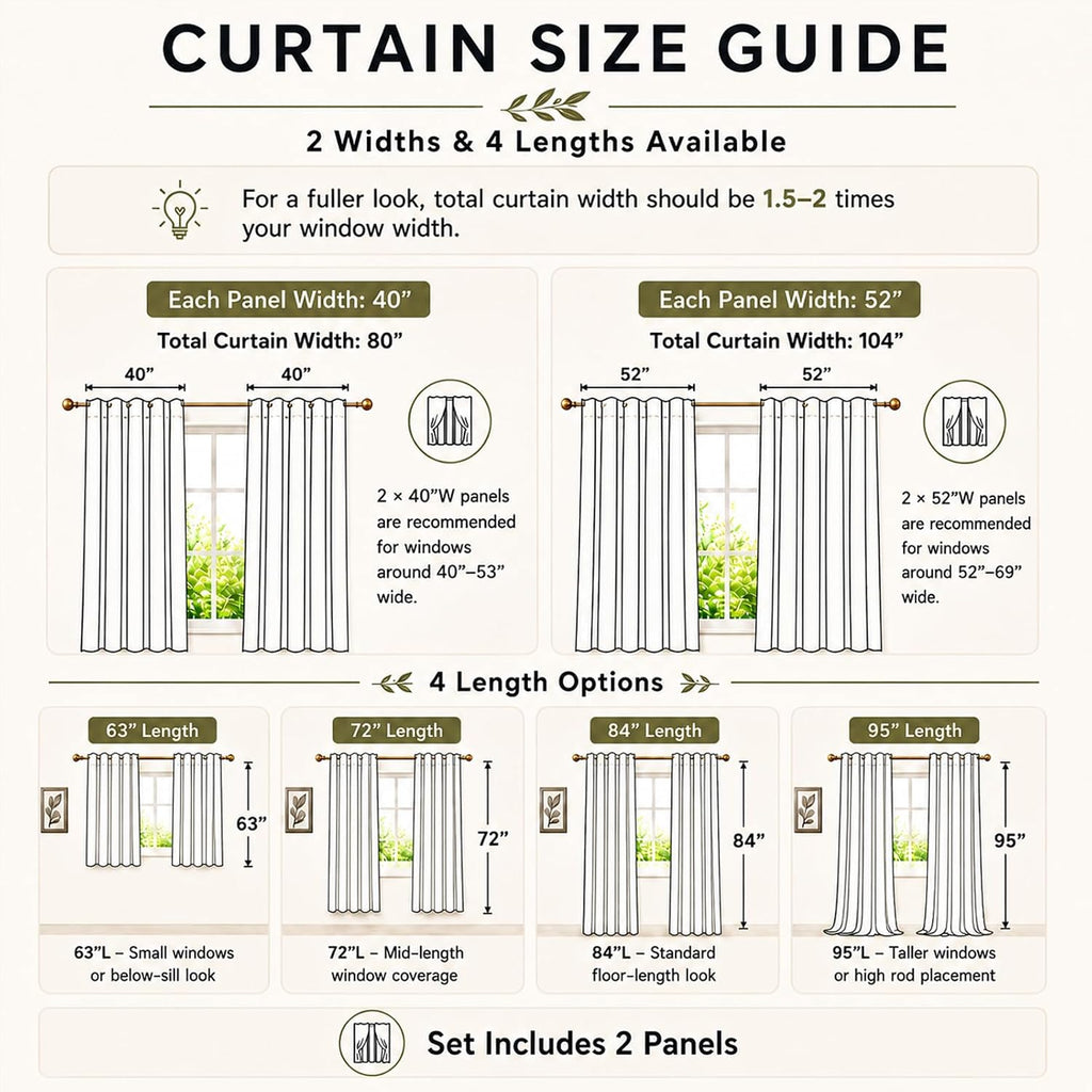 Blackout Curtains for Bedroom, Buffalo Plaid Curtains for Living Room
