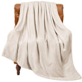 BEDELITE Fleece Blanket Soft Plush Throw for Couch Black 50"x60"
