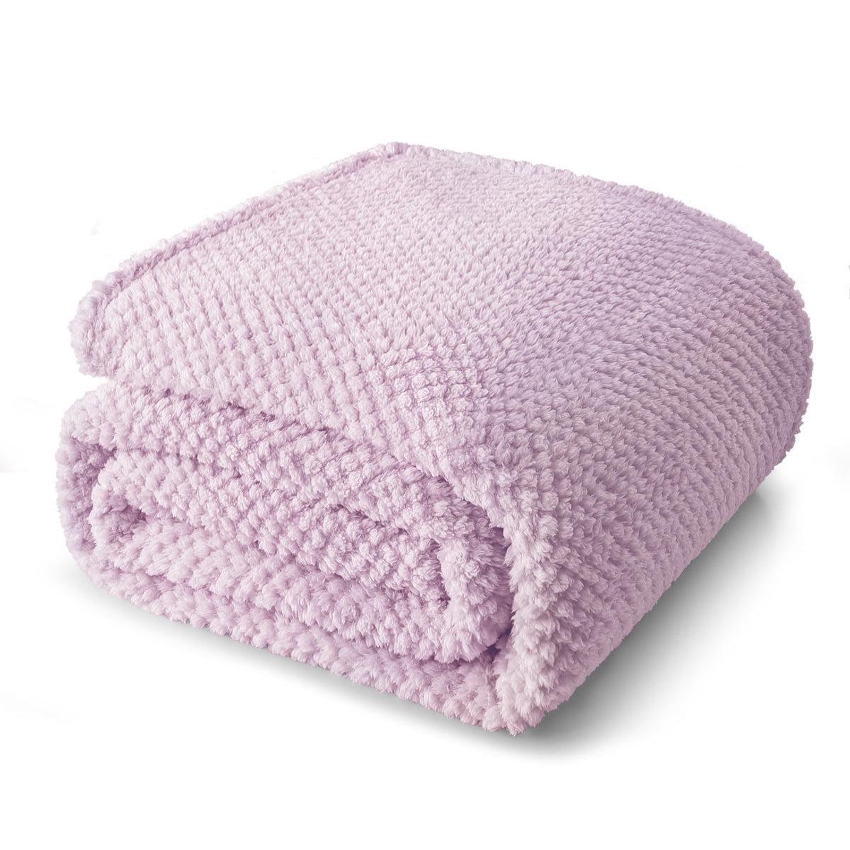 Whale Flotilla Extra Large Fuzzy Fleece Throw Blanket for Couch, 50x70 Inch Fluffy Warm Soft Jacquard Blankets for All Season, Lightweight and Cozy, Ivory