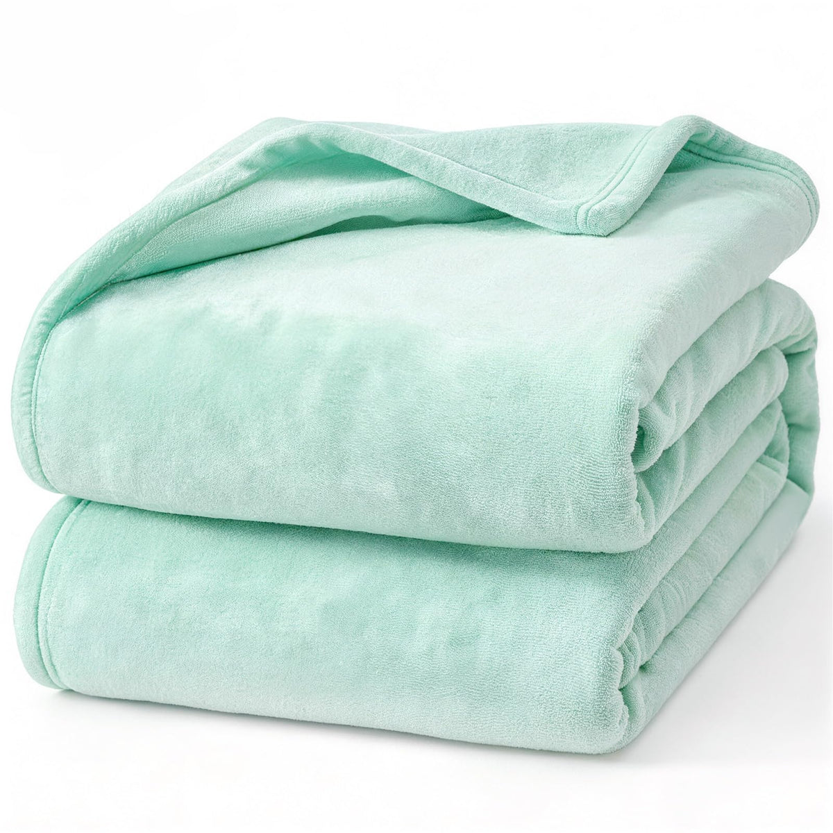 Hansleep Queen Grey Fleece Blanket, Soft Flannel Bed Blanket