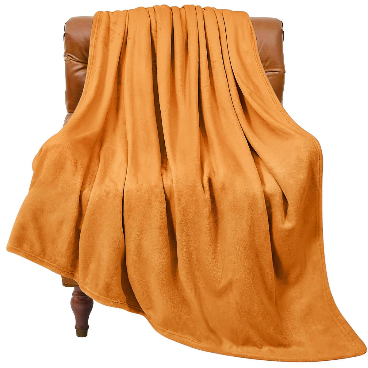 BEDELITE Fleece Blanket Soft Plush Throw for Couch Black 50"x60"