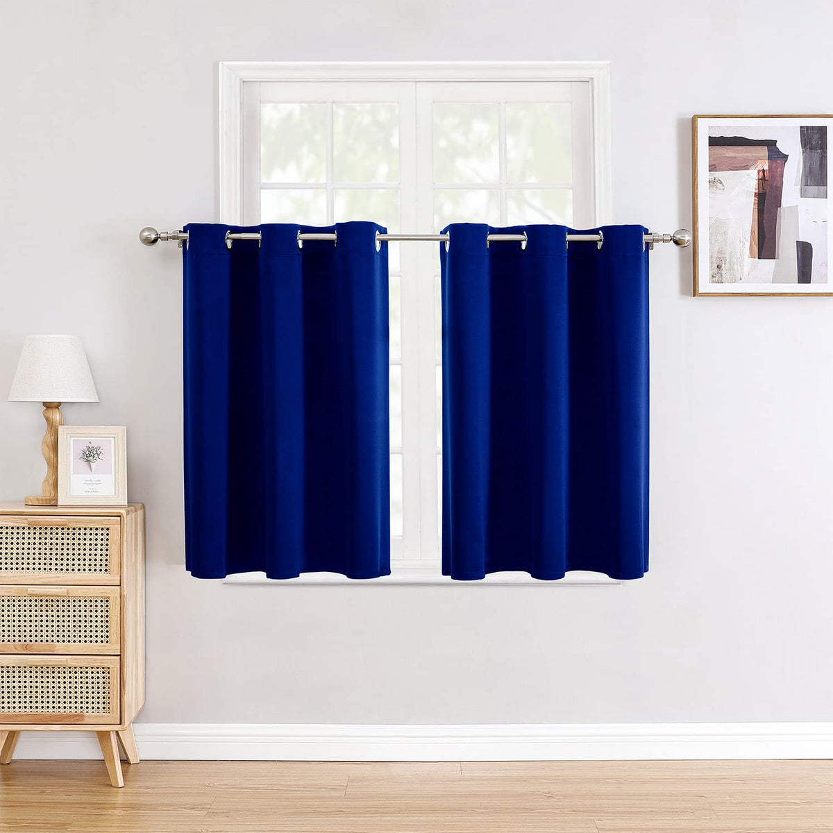 ChrisDowa Blackout Curtains for Bedroom and Living Room 63 Inches Long
