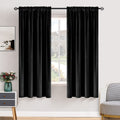 MIULEE Dusty Rose Pink Velvet Room Darkening Curtains for Bedroom W52 x L84