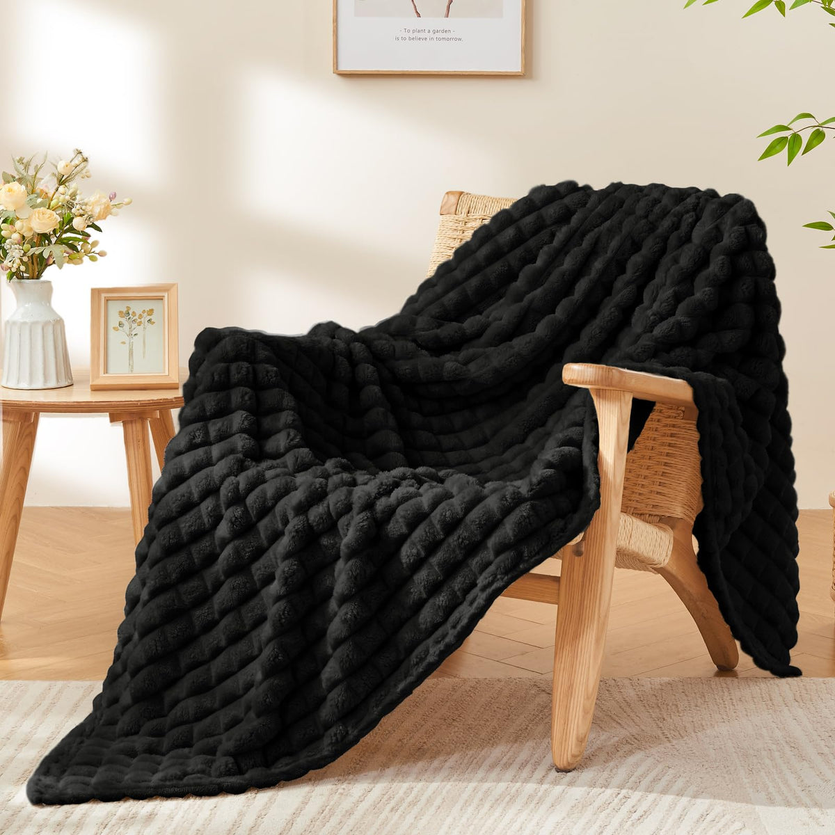 BEDELITE Buffalo Plaid Flannel Fleece Throw Blanket for Couch