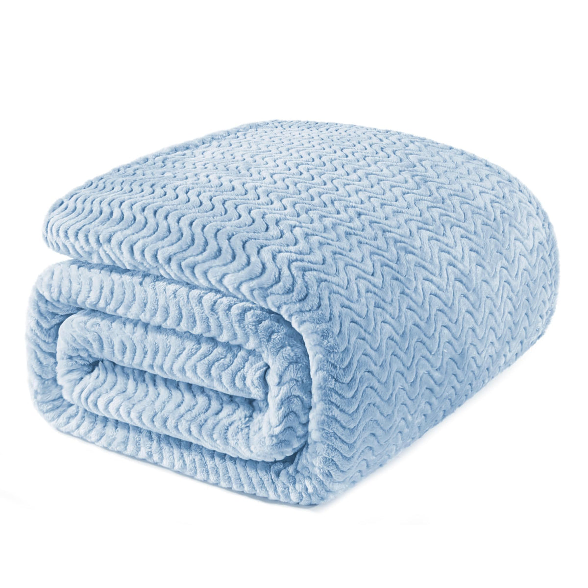Exclusivo Mezcla Large Fleece Throw Blanket for Couch, Sofa, Celadon
