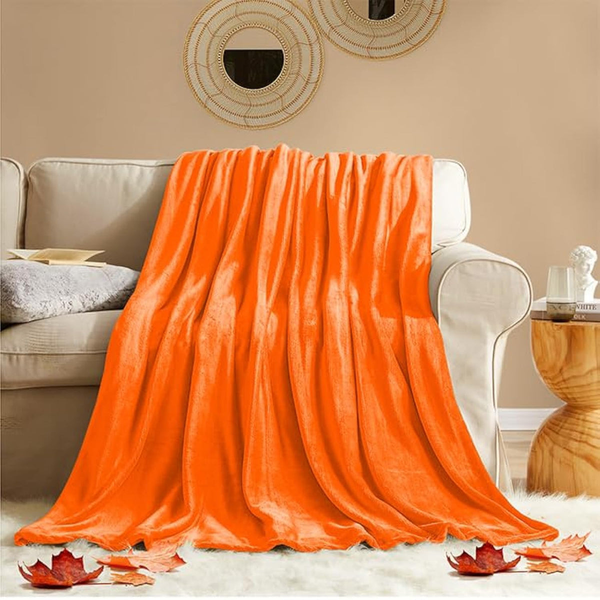 KMUSET Fleece Blanket Throw Size Grey Lightweight Super Soft Cozy Luxury Bed Blanket Microfiber Factory Shop