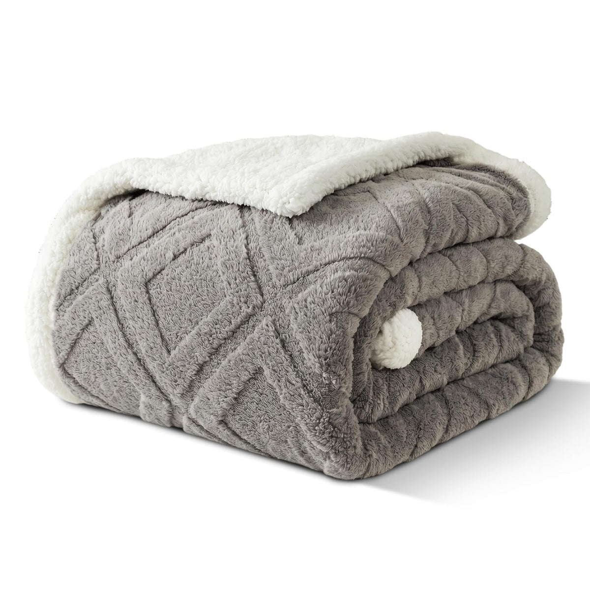 Sherpa Throw Blanket for Couch, and Bed, Queen 90"x90", Mustard