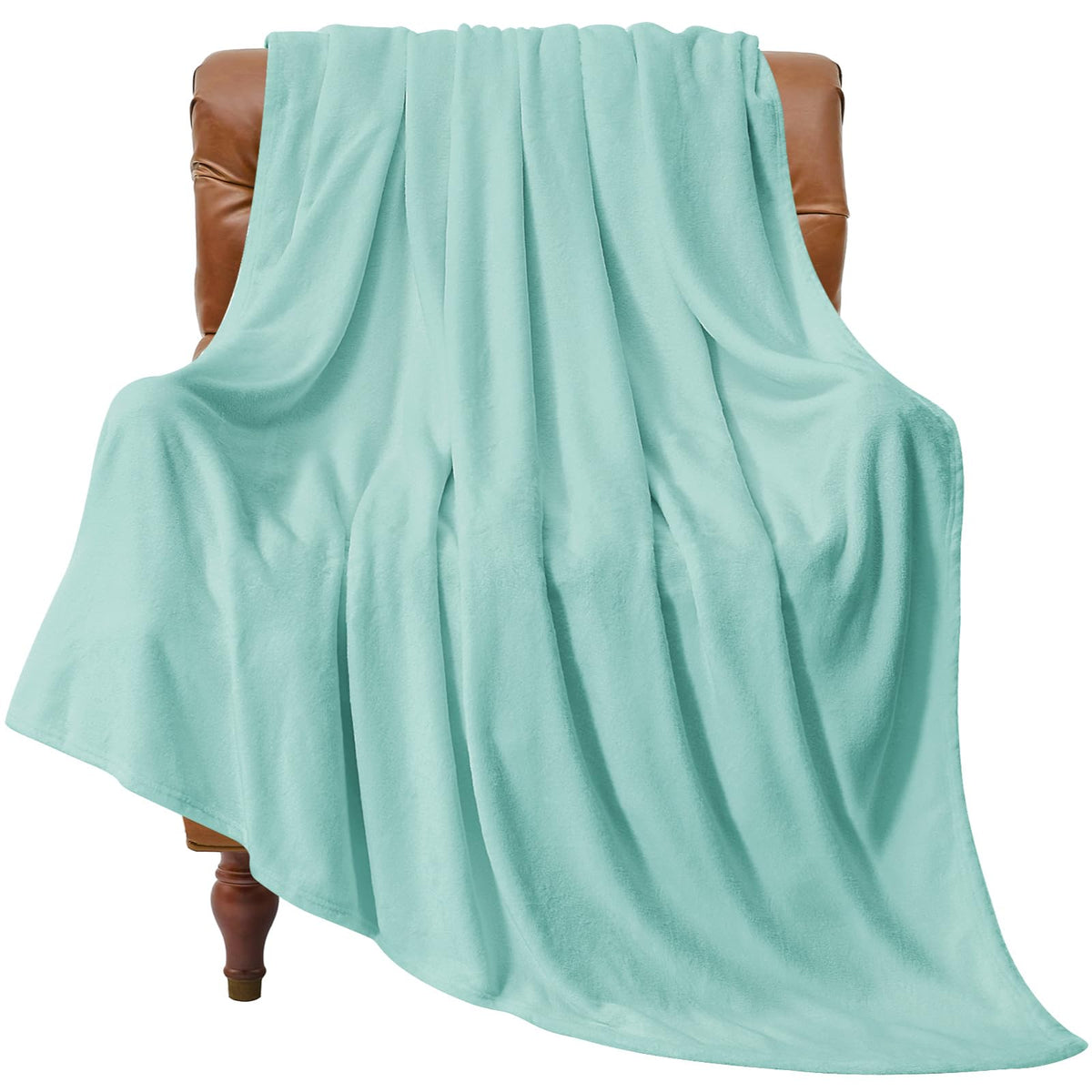 BEDELITE Fleece Blanket Soft Plush Throw for Couch Black 50"x60"