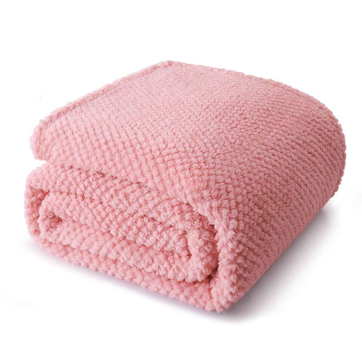 Whale Flotilla Extra Large Fuzzy Fleece Throw Blanket for Couch, 50x70 Inch Fluffy Warm Soft Jacquard Blankets for All Season, Lightweight and Cozy, Ivory