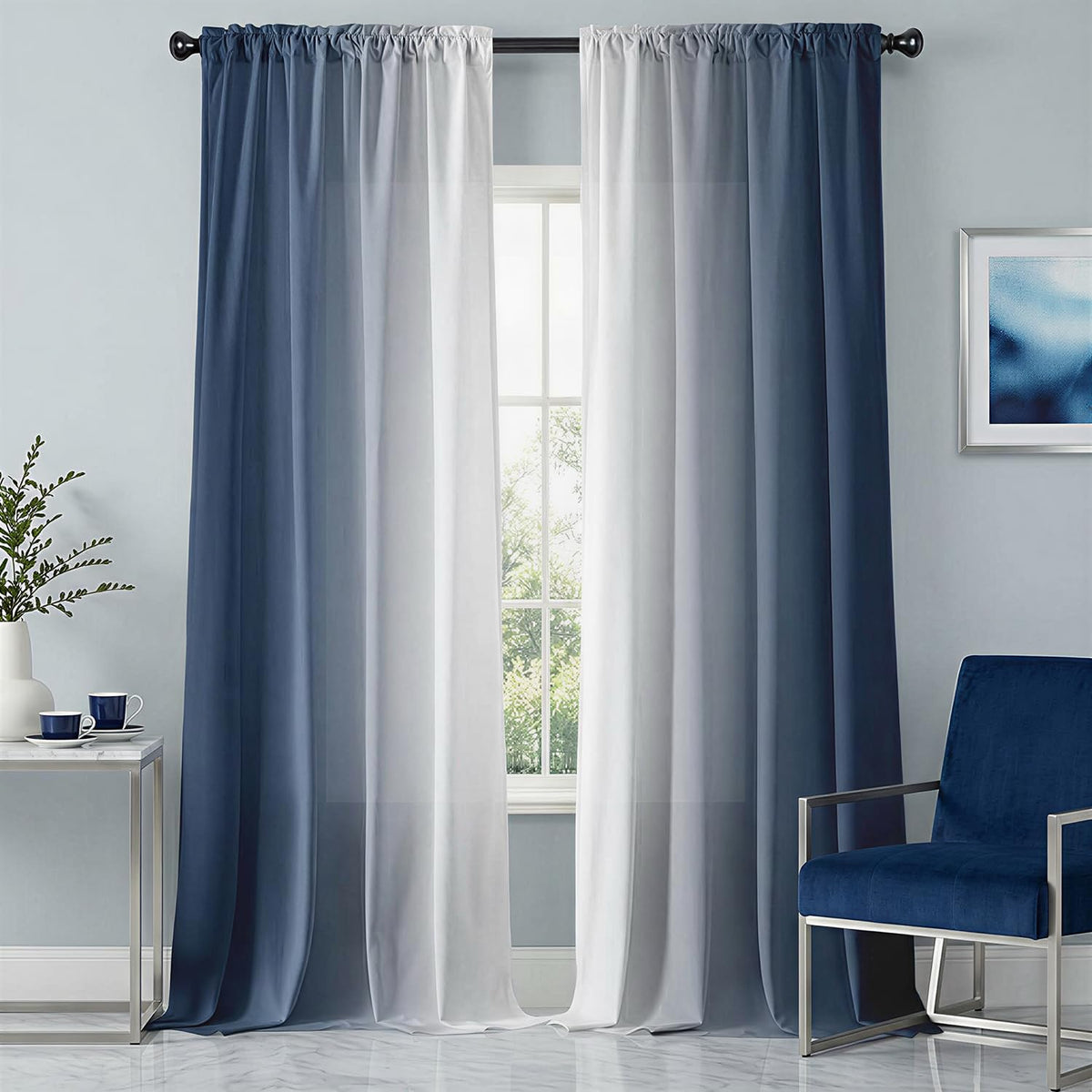 Burnt Orange Curtains 84 Inch Length for Living Room,2 Panels