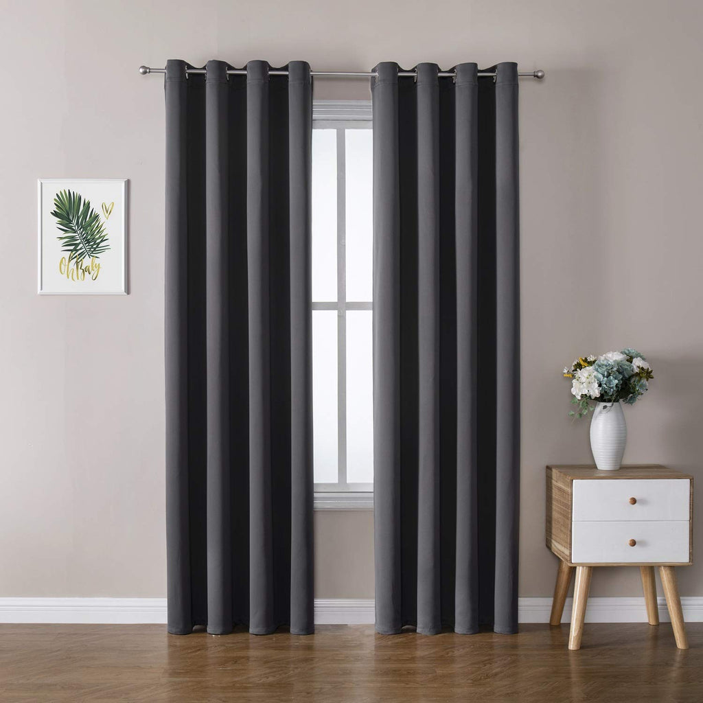 ChrisDowa Blackout Curtains for Bedroom and Living Room 63 Inches Long