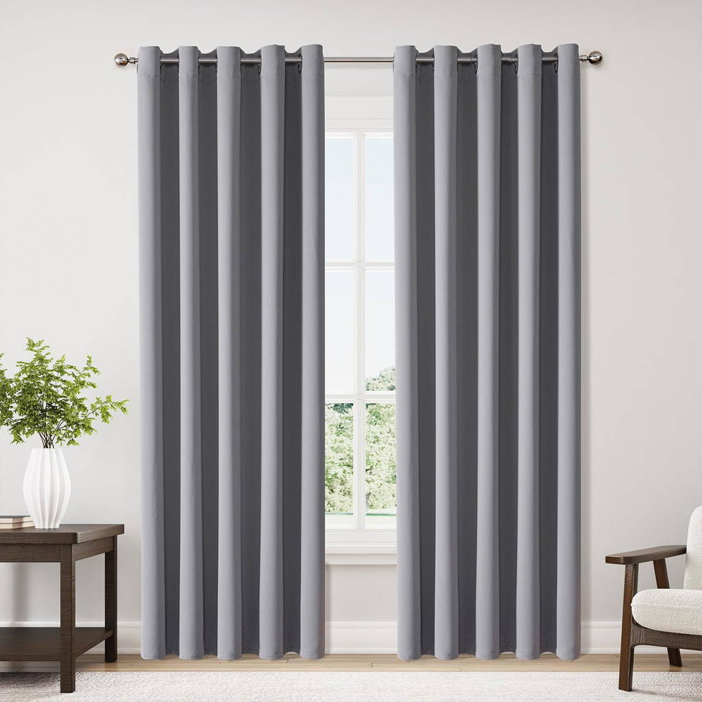 ChrisDowa Blackout Curtains for Bedroom and Living Room 63 Inches Long