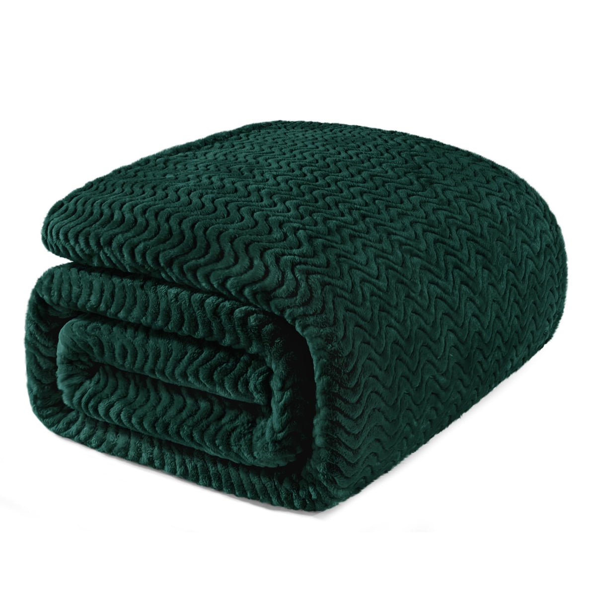 Exclusivo Mezcla Large Fleece Throw Blanket for Couch, Sofa, Celadon