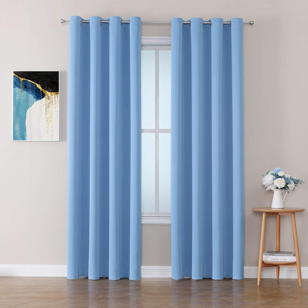 ChrisDowa Blackout Curtains for Bedroom and Living Room 63 Inches Long