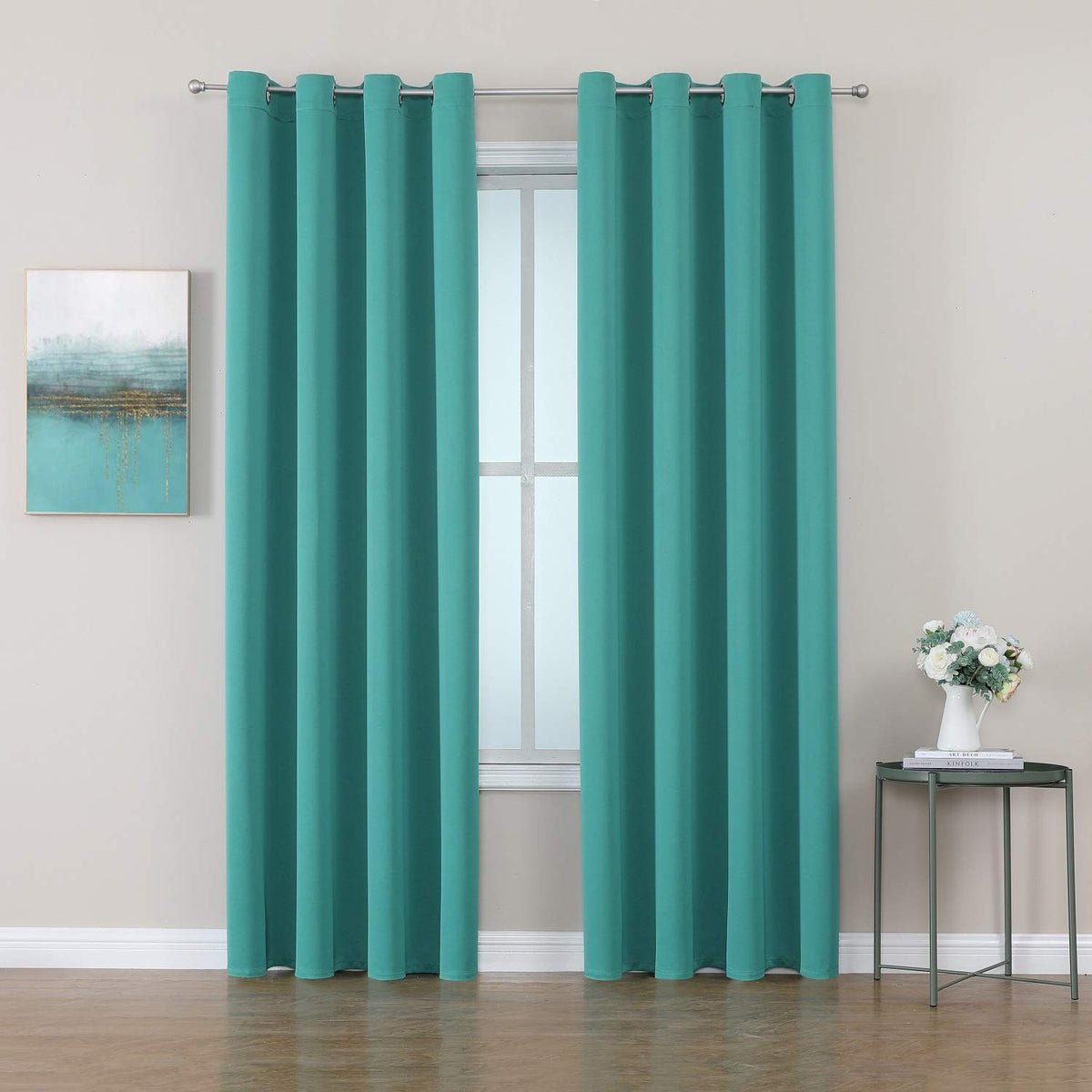 ChrisDowa Blackout Curtains for Bedroom and Living Room 63 Inches Long
