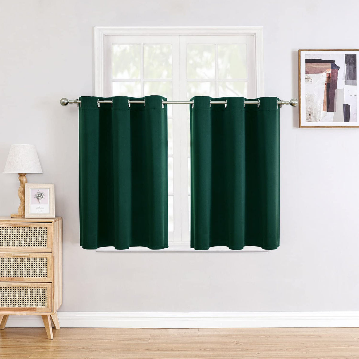 ChrisDowa Blackout Curtains for Bedroom and Living Room 63 Inches Long