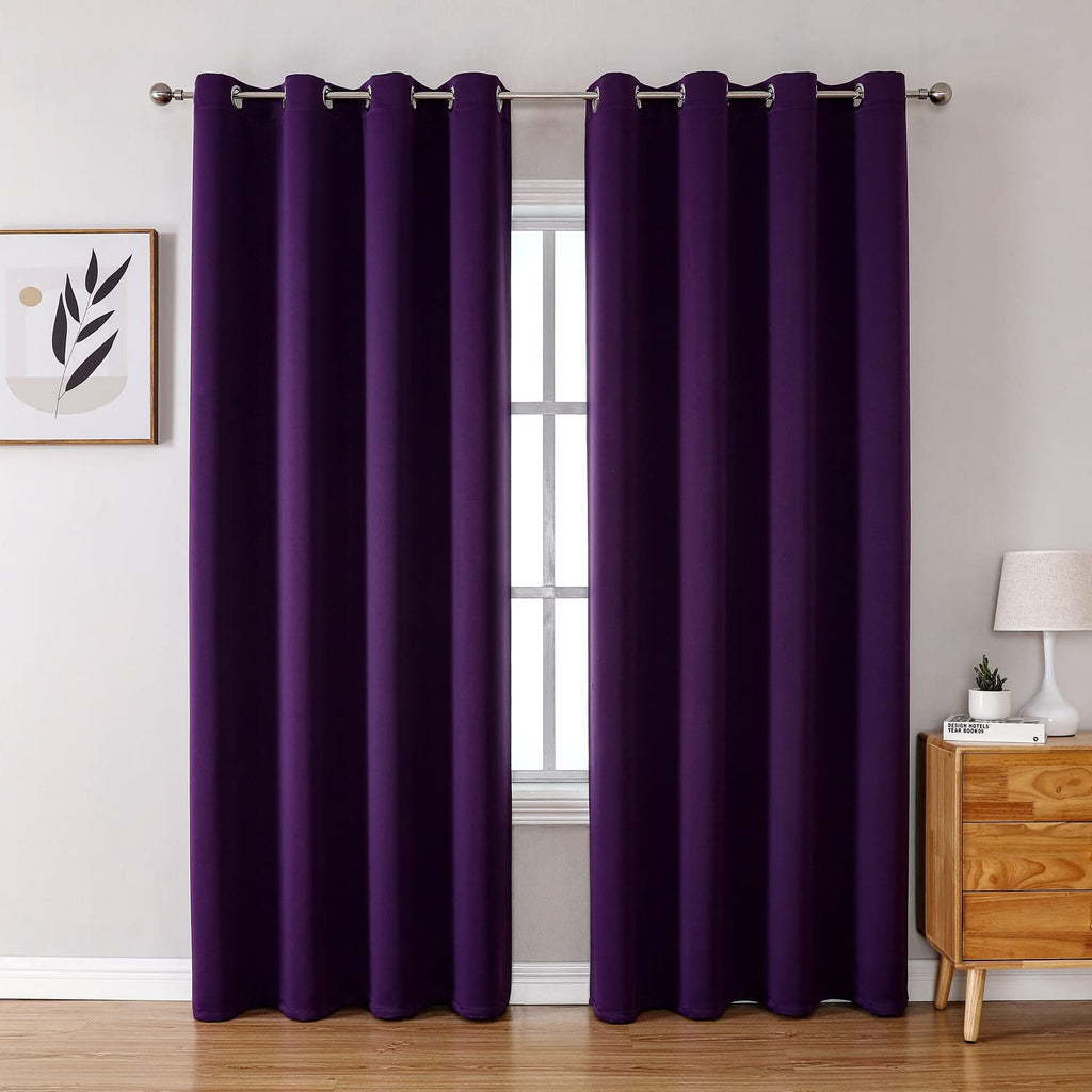 ChrisDowa Blackout Curtains for Bedroom and Living Room 63 Inches Long