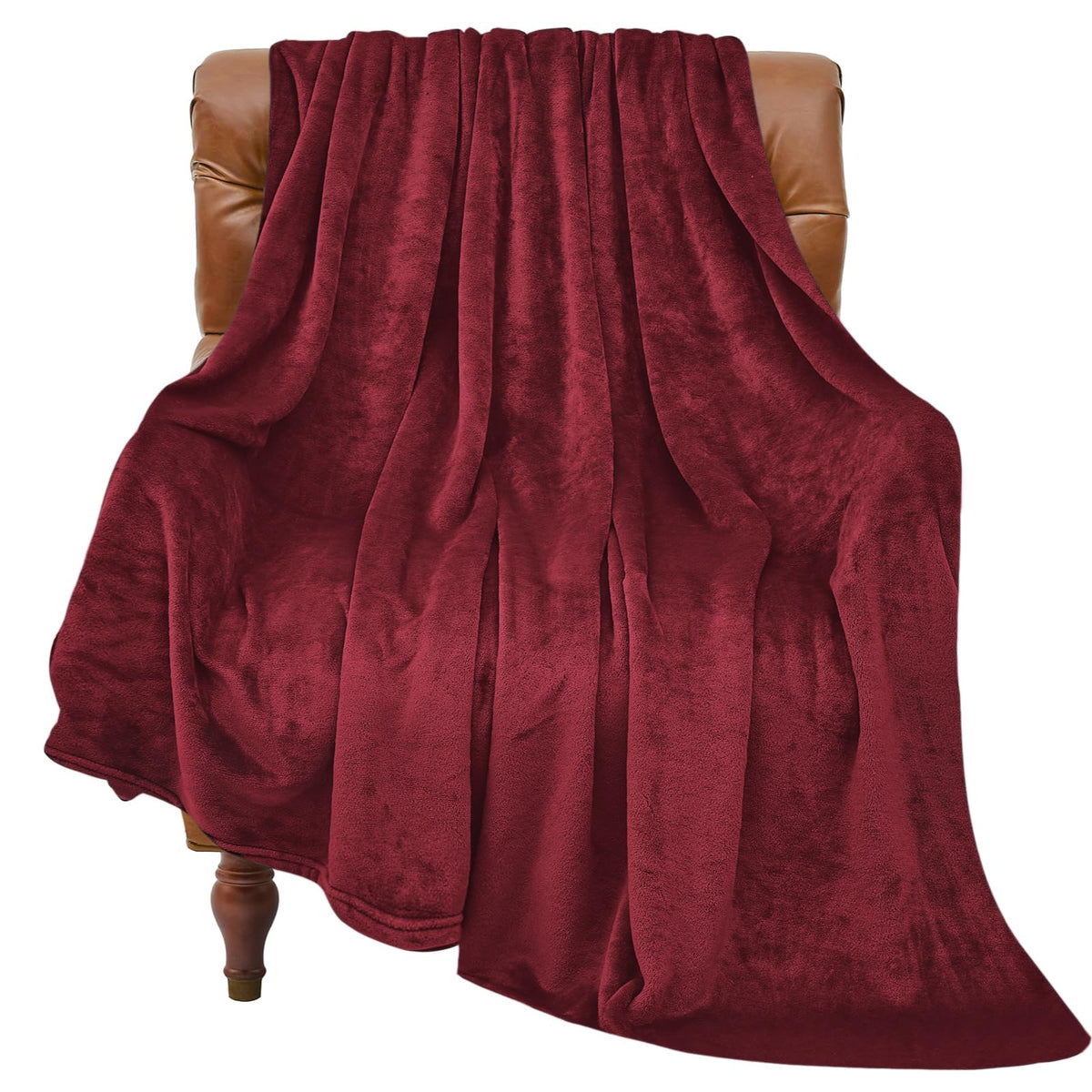 BEDELITE Fleece Blanket Soft Plush Throw for Couch Black 50"x60"